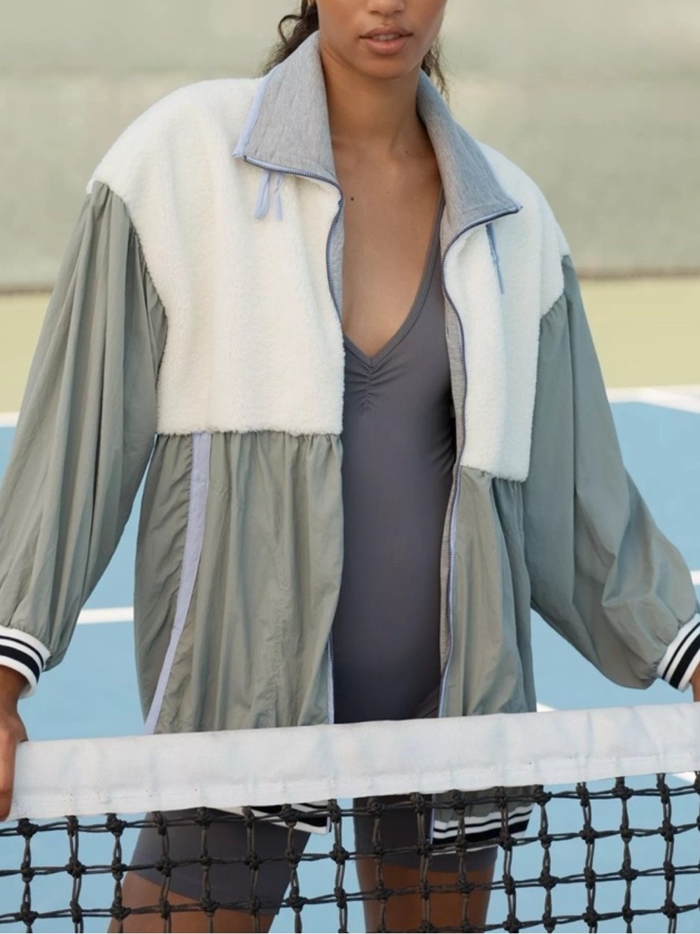 NWT Daily Practice by Anthropologie Windbreaker Jacket XS Oversized Fits M L